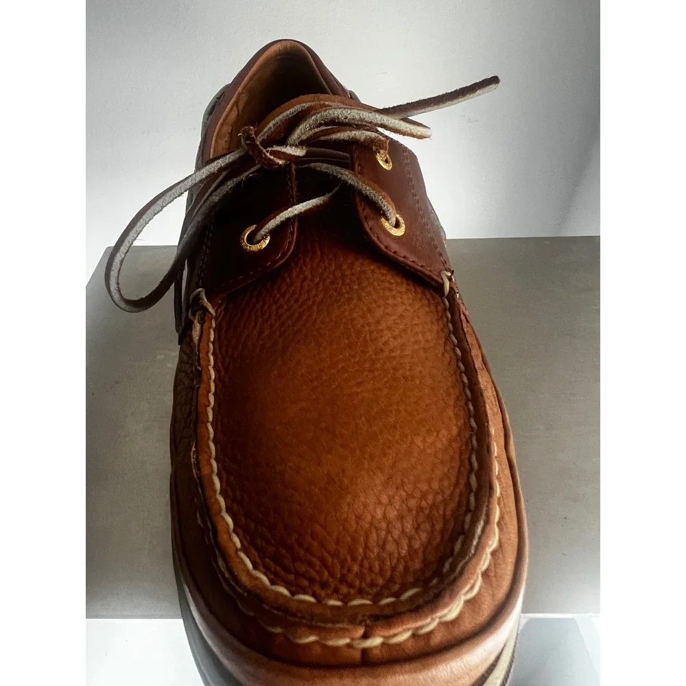 Sperry Top-Sider Gold Cup Boat Shoes Mens 11M Tan Brown Leather 0834911